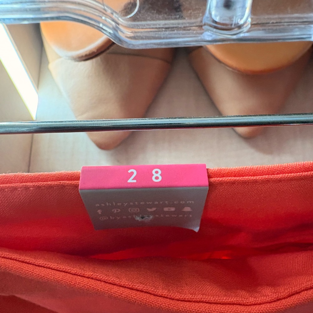 Women's Vibrant Coral Pants - Picture 3 of 5